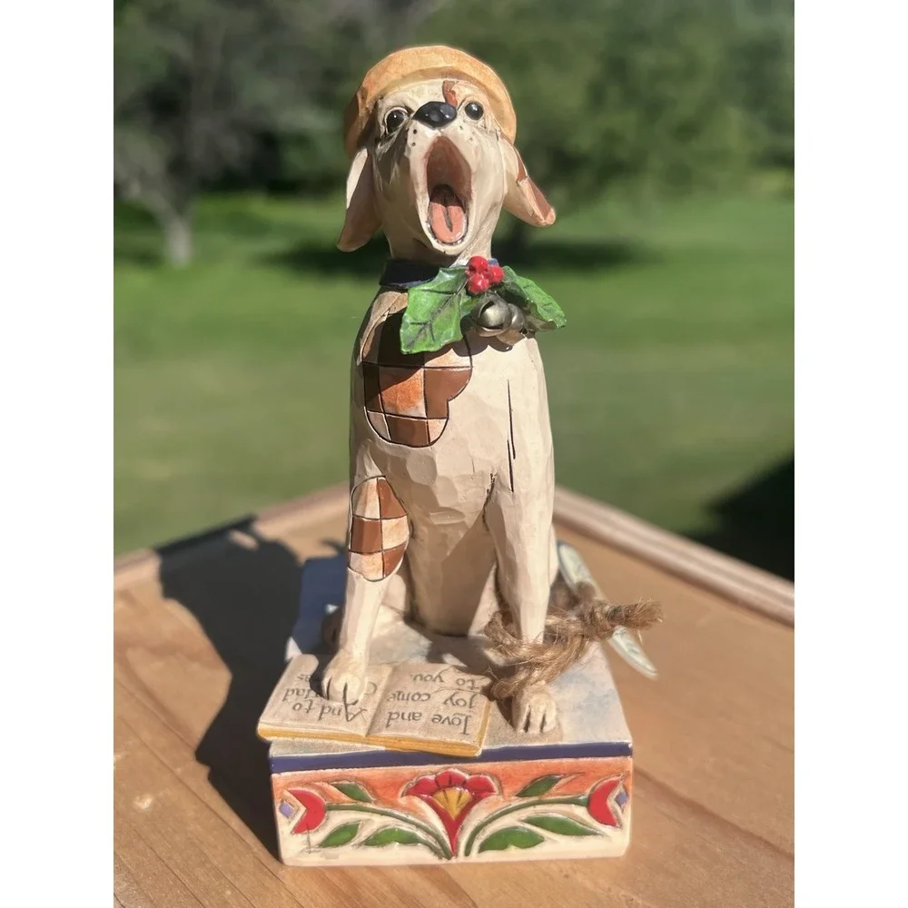 Jim Shore Bark The Herald Angels Sing Christmas Dog 4007934 2007 Heartwood Creek